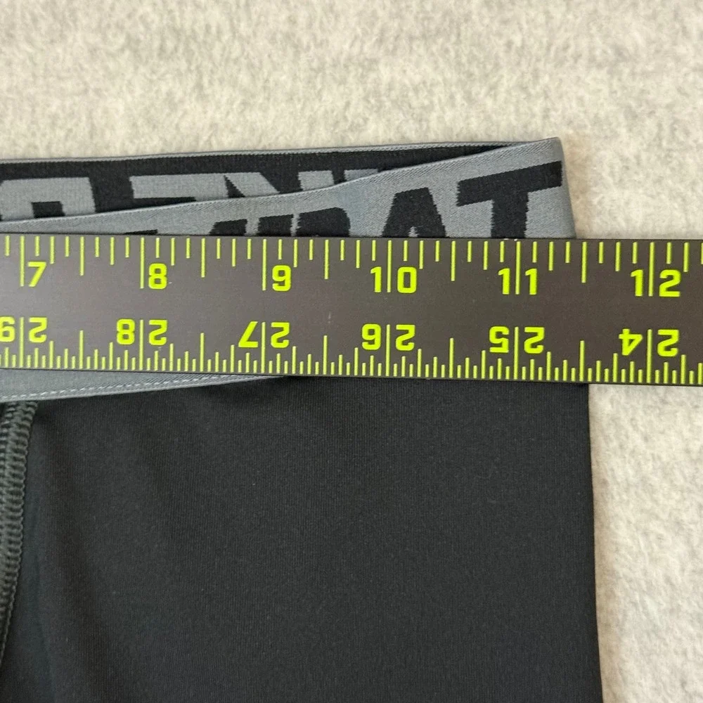 Nike Pro Combat Dri-FIT Mens Black Compression Tights 3/4 Leggings Large